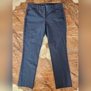Theory Navy Blue Izelle Slim Pants Size 10